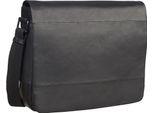 Leonhard Heyden Pelle Borsa A Tracolla Laptop Bag Con Scomparto Per Laptop Hamburg Shoulder Bag Black Nero