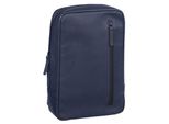 Leonhard Heyden Pelle Borsa A Tracolla Borsa A Tracolla Den Haag Crossbag Blue Blu Scuro