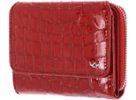 Golden Head Pelle Portafoglio Cayenne Rfid Protect Zipped Billfold Coin Wallet Cherry Rosso Scuro