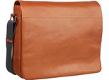 Leonhard Heyden Pelle Borsa A Tracolla Laptop Bag Con Scomparto Per Laptop Hamburg Shoulder Bag Cognac Marrone