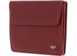 Golden Head Portafoglio Polo Rfid Protect Billfold Coin Wallet With Front Flap Snap Closure Red Rosso