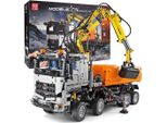 Blocchi Da Costruzione Mould King 19007 Camion Pneumatico Telecomandato Moc Morsetto Blocchi Da Costruzione 2819 Parti Ovp