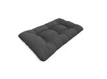 Pokar Cuscino Per Pallet Con Bella Trapuntatura Cuscino Per Divano In Pallet, Dimensioni: Cuscino Di Seduta 120 X 80, Colore: Antracite - Impermeabile