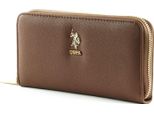 U.S. Polo Assn. Portafoglio New Jones Zip Around Wallet Brown Marrone
