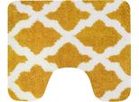 Dutch House Toulon Toiletmat 60X50 Cm Oker/Wit