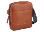 Leonhard Heyden Pelle Borsa A Tracolla Hamburg Crossbody Bag Cognac Marrone Chiaro
