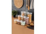 Hermia Concept, BNMPOLYWS09-51217, Scatole Portaoggetti, Set Di Scatole Portaoggetti (9 Pezzi), Bianco, Plastica, 10 X 10 X 9,5 Cm