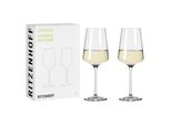 Ritzenhoff WeißWeinglas 2Er-Set Lichtweiss Julie 001, Nadine Niggemeier, Kristallglas, 400 Ml, 6111006