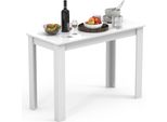 Tavolo Da Pranzo Esal Bianco A. 76 X L. 110 X P. 50 Cm