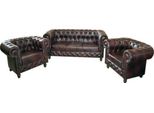 Divano Di Design Set Di Divani A 3+1+1 Posti Imbottito Chesterfield Set Nuovo