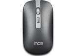 Inca Maus IWM-531RG 1600 Dpi,Wireless & Bt ,Akku, Silber Retail