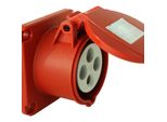 Presa Cee Da Incasso Diritta 400V 32A 4P 75X75 Mm