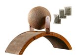Tiragraffi Per Gatti "Arc & Ball"", Piccolo Tiragraffi Per Gatti - Arco E Palla Di Sisal, Ultraleggero, Sostenibile, Robusto, Con Erba Gatta Inclusa"