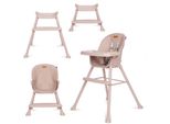 Coil Seggiolino 4 In 1, Sedia Da Pranzo, Regolabile, Vassoio Rimovibile, Antiscivolo, Da 6 A 36 Mesi, Imbracatura A 5 Punti, Seggiolone, Seggiolone Per Bambini, Capacità Di Carico Fino A 15 Kg/30 Kg, Rosa