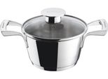 Bugatti Bugatti Pentola Da Cucina Italiana In Acciaio Inossidabile 18/10 Con Coperchio In Vetro, Diametro 16 Cm