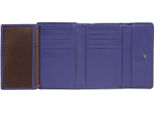 Braun BüFfel Pelle Portafoglio Anna Rfid 15CS Zip Wallet Saphir Blu
