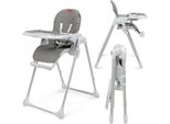 Seggiolino Per Bambini, Seggiolino Per Pappa, Regolabile, Vassoio Rimovibile, Antiscivolo, Da 6 A 36 Mesi, Imbracatura A 5 Punti, Seggiolone, Seggiolone Per Bambini, Portata Fino A 15 Kg, Grigio