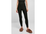 Urban Classics - Leggings A Costine Da Donna, Nero - 3XL