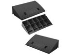 Set Di 3 - Rampa Carrabile 50X27X7 Cm | Rampa Per Marciapiede | Cuneo Carrabile | Rampa Per Sedia A Rotelle | Rampa Di Soglia Per Moto, Auto, Sedia A Rotelle, Rimorchio, Carriola | Ausilio Carrabile - Rampa In Plastica | Rampa Per Soglia Porta
