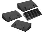 Set Di 4 - Rampa Carrabile 50X27X7 Cm | Rampa Per Marciapiede | Cuneo Carrabile | Rampa Per Sedia A Rotelle | Rampa Di Soglia Per Moto, Auto, Sedia A Rotelle, Rimorchio, Carriola | Ausilio Carrabile - Rampa In Plastica | Rampa Per Soglia Porta