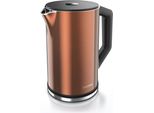 Bollitore Arendo Con Impostazione Della Temperatura 40 - 100 °C, Acciaio Inox, Display Led, 1,5L, 2200W, Design A Doppia Parete, Senza Bpa, Rame