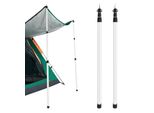 Set Di 2 Aste Telescopiche Per Tende Da Sole | Asta Estensibile 90 Cm - 230 Cm Per Tende Da Sole Per Caravan | Asta Per Tende Da Sole In Alluminio | Asta Per Tende Da Sole Per Campeggio Asta Per Tende Da Sole Per Camper