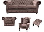 Set Di Divani Chesterfield Imbottiti Divano Divano In Pelle Set Di Sedili Poltrona 413