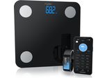 Mybeo Bilancia Pesapersone Digitale, Bilancia Per L'analisi Corporea, Bilancia Intelligente Per Il Corpo, Bilancia Per Il Grasso Corporeo Con Controllo Tramite App Bluetooth, Compatibile Con Smartwatch, Fitness Tracker