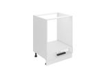 Base Da Cucina Belini, Base Da Cucina Larga 60 Cm. Base Per Cucina Sdp Senza Piano Di Lavoro. Mobile Da Cucina Senza Anta, Con Cassetti, Bianco Lucido