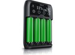 Caricabatteria Universale Aplic Con Display Lcd Per Batterie Li-Ion, Ni-Mh, Ni-Cd, Lifepo4