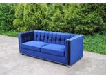 Divano A Tre Posti Divani Imbottiti Divani Tessili Divano A 3 Posti Chesterfield Blu Nuovo