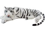 Brubaker Tigre In Peluche Bianco 60 Cm - Peluche Realistico - Re Della Giungla