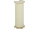 Tiragraffi Pawhut, 85 Cm, Tiragraffi Per Gatti, Tiragraffi Per Gatti, Protezione Antigraffio Per Mobili Con Corda In Sisal, Protezione Antiribaltamento, Peluche, Bianco Crema