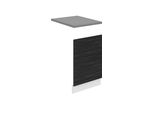 Pannello Frontale Belini Per Lavastoviglie Po. Pannello Frontale Per Lavastoviglie Largo 45 Cm. Pannello Frontale Per Lavastoviglie Senza Maniglia, Ebano Reale