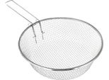 Cheffinger Pentola Per Friggere 3 Pezzi Cesto Friggitrice Chips Induzione Setaccio Coperchio Pasta