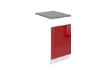 Pannello Frontale Belini Per Lavastoviglie Po. Pannello Frontale Per Lavastoviglie Largo 45 Cm. Pannello Frontale Per Lavastoviglie Senza Maniglia, Rosso Lucido