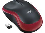 Logitech M185 Wireless Mouse, 2,4 Ghz Con Ricevitore Usb Nano, Durata Della Batteria 12 Mesi, Tracciamento Ottico 1000 Dpi, Per Utenti Destrimani E Mancini, Rosso