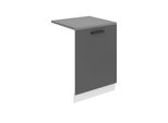 Pannello Frontale Belini Per Lavastoviglie Pz. Pannello Frontale Per Lavastoviglie Largo 60 Cm. Pannello Frontale Per Lavastoviglie Con Maniglia, Argento Opaco