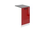 Pannello Frontale Belini Per Lavastoviglie Pz. Pannello Frontale Per Lavastoviglie Largo 45 Cm. Pannello Frontale Per Lavastoviglie Con Maniglia, Rosso Lucido