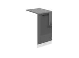 Pannello Frontale Belini Per Lavastoviglie Pz. Pannello Frontale Per Lavastoviglie Largo 45 Cm. Pannello Frontale Per Lavastoviglie Con Maniglia, Argento Lucido