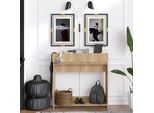 Skye Decor, Puppa - Sapphire Oak, Credenza, Rovere Zaffiro, 100 % Melamin Coated Slipboard, 100 X 25 X 100 Cm