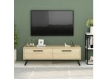 Skye Decor, Melisa - Sapphire, Tavolino Tv, Zaffiro, 100 % Melamine Coated Slipboard, 120 X 29,6 X 45 Cm