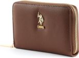 U.S. Polo Assn. Portafoglio New Jones Zip Around Wallet Brown Marrone