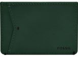 Fossil Portacarte Joshua Vegan Cactus Card Case Smokey Blue Celeste