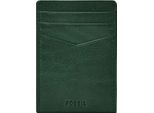 Fossil Pelle Porta Carte Di Credito Fermasoldi Andrew Card Case Pine Green Verde Bosco