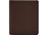 Fossil Porta Carte Di Credito Joshua Vegan Cactus Front Pocket Wallet Espresso Marrone Scuro