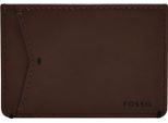 Fossil Portacarte Joshua Vegan Cactus Card Case Espresso Marrone Scuro