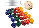Jopassy 10X Prese Per Arrampicata Robusta All'aperto Incl. Viti Bambini Arrampicata Pietre Muro Boulder