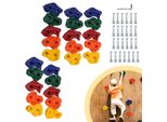 Jopassy 40X Prese Per Arrampicata Pietre Boulder Bambini Pietre Per Arrampicata Outdoor Indoor Incl. Viti