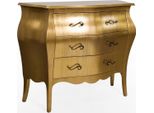 Casa Padrino Cassettiera Barocca Oro - Cassettiera Artigianale In Legno Massiccio Con 3 Cassetti - Mobili In Stile Barocco - Mobili Barocchi - Arredamento Barocco - Nobile E Sontuoso